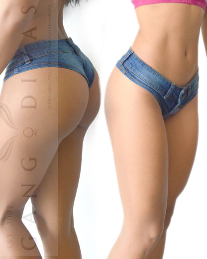 The Famous Denim thong/Micro shorts/Jean thong/Micro jean shorts