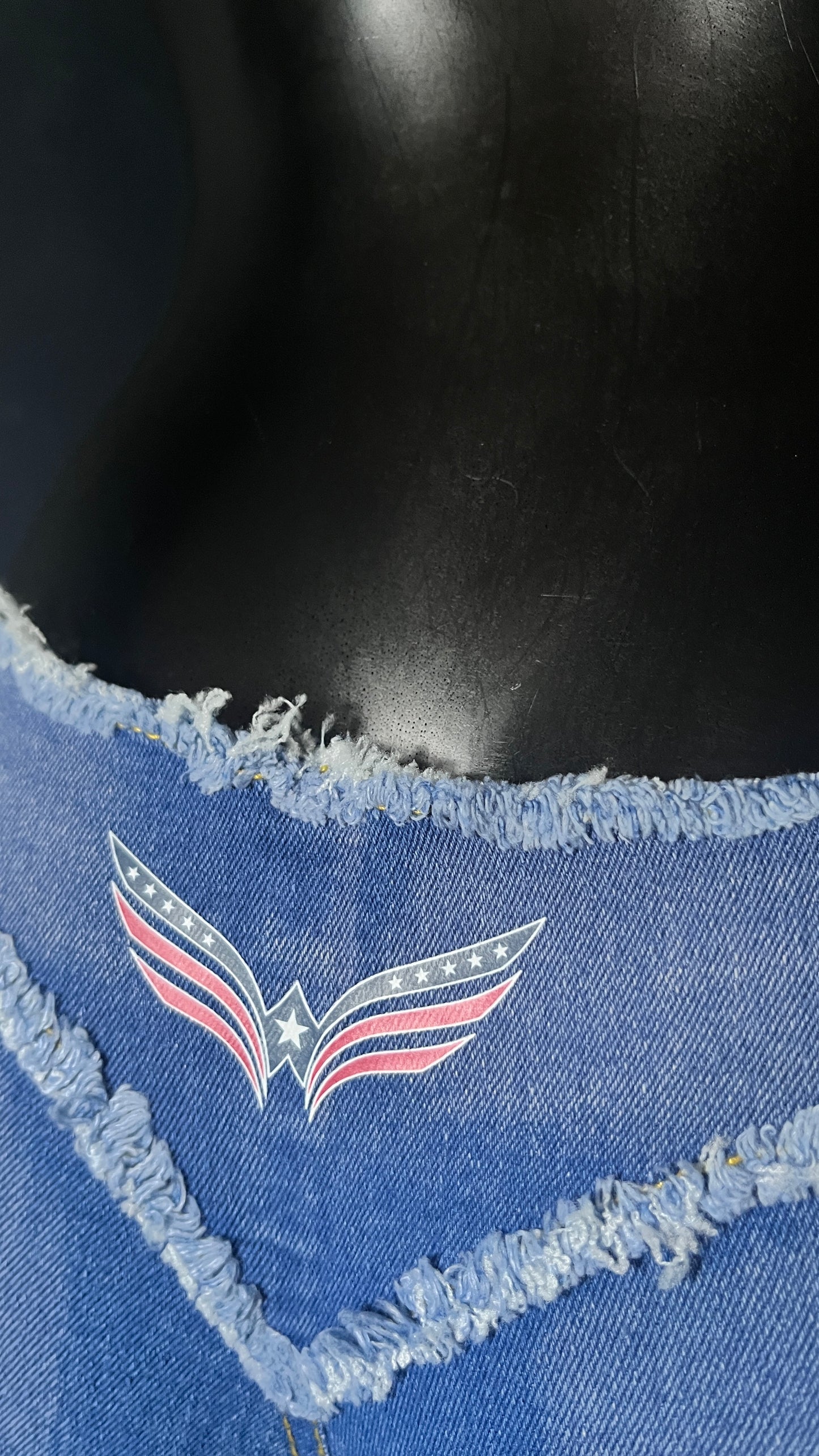 Womens Micro Denim Mini Shorts Frayed Booty Hot Pants Festival Clubwear