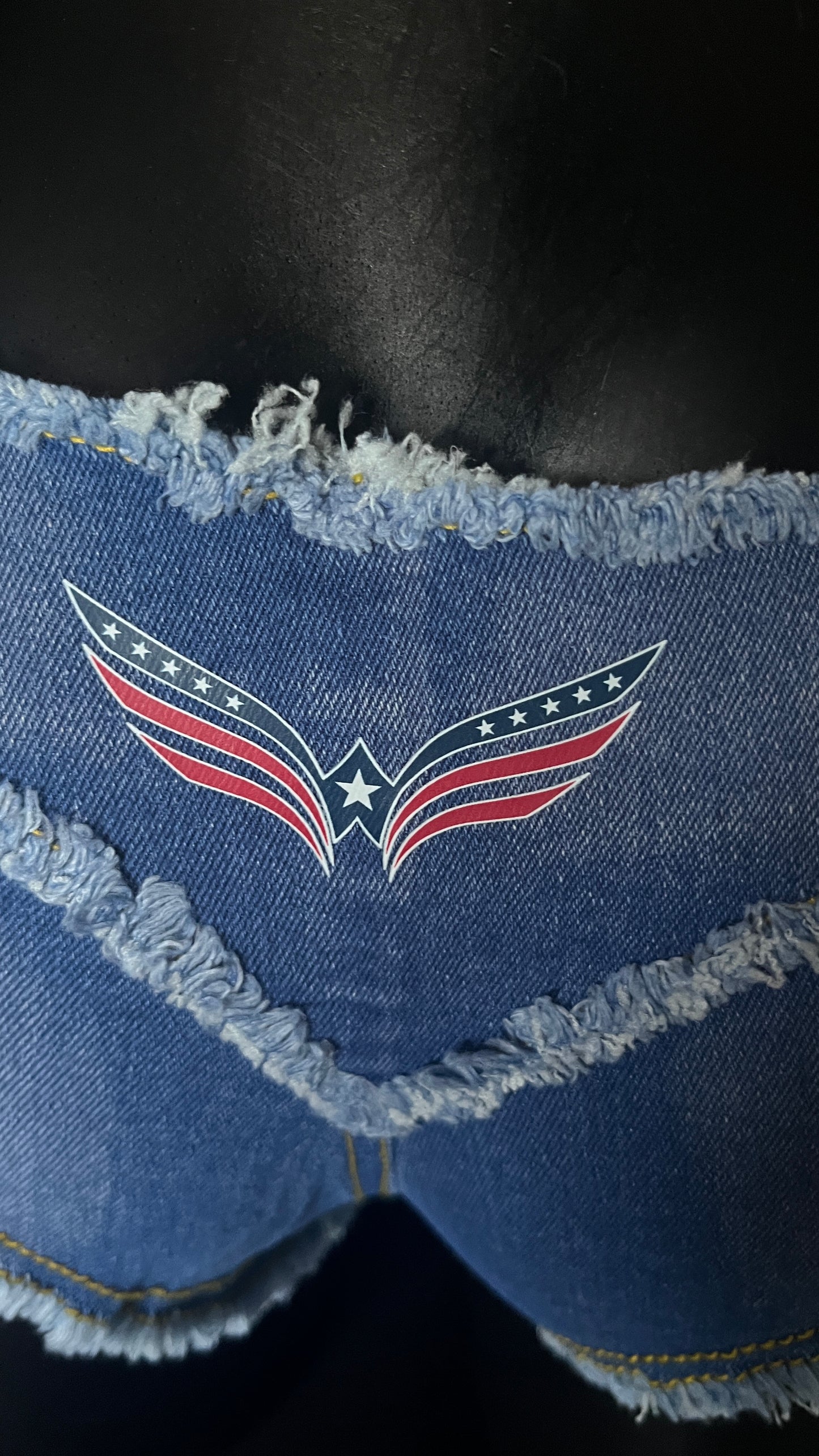 Womens Micro Denim Mini Shorts Frayed Booty Hot Pants Festival Clubwear